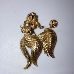 Vintage BSN Poodle Dog Brooch